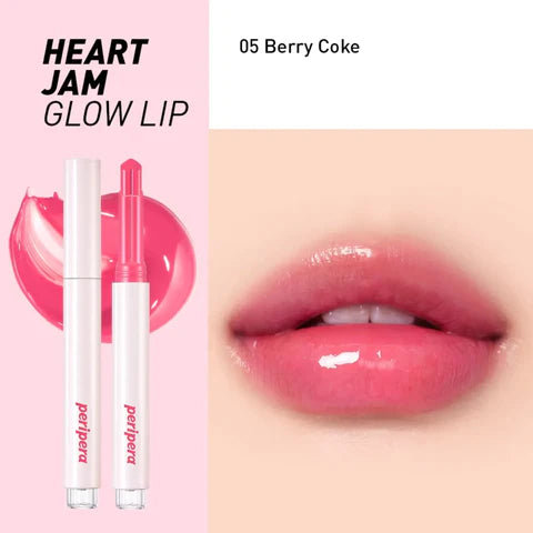 peripera - Heart Jam Glow Lip - 6 Colors