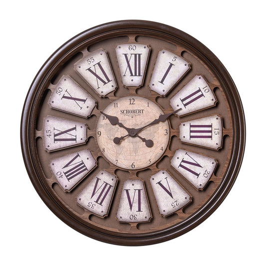 Wooden Wall Clock 6425, 60cm Italian Design