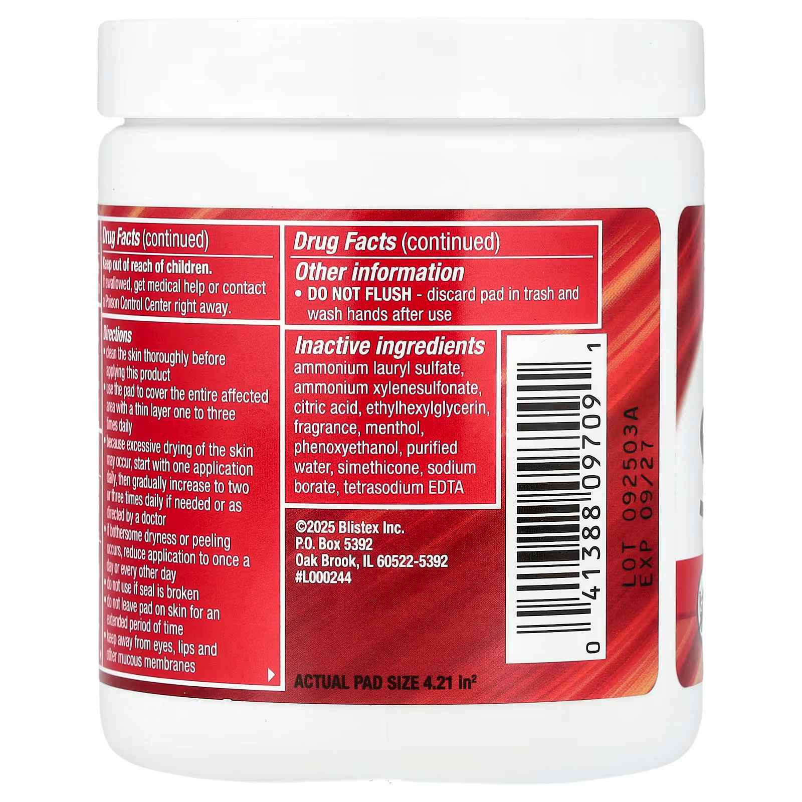 Stridex, Maximum, Alcohol Free, 90 Acne Pads