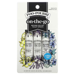 Poo-Pourri, On-The-Go, Before-You-Go® Toilet Sprays, Value Set, 3 Sprays, 0.34 fl oz (10 ml) Each