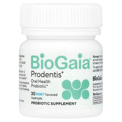 BioGaia, Prodentisยฎ Oral Health Probiotic, For Healthy Gums & Teeth, Mint, 30 Probiotic Lozenges