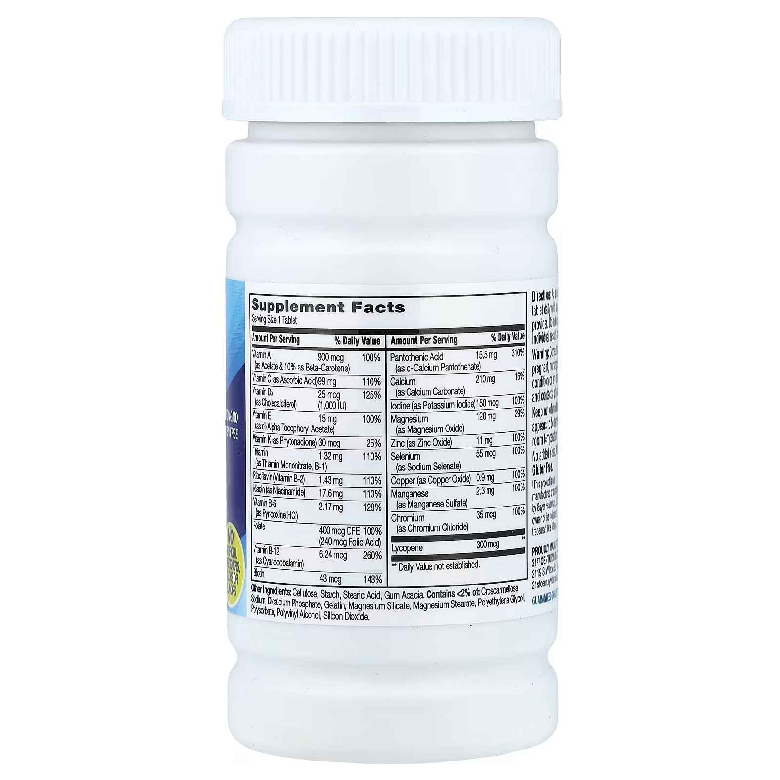 21st Century, One Daily, Men's Health, 100 Tablets