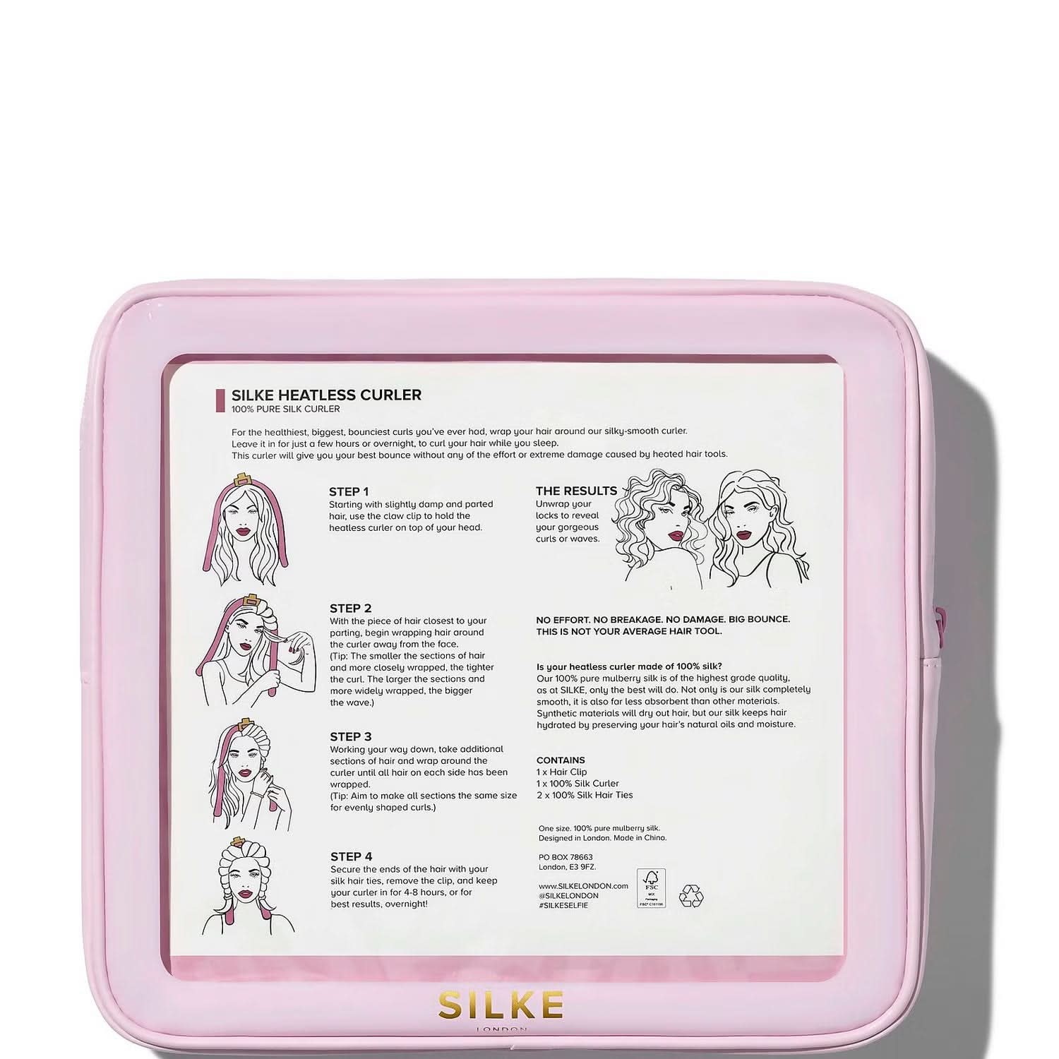 SILKE London Heatless Curler - Pink