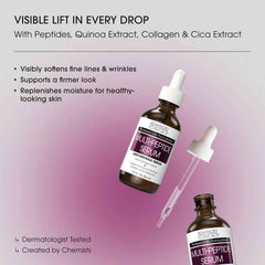 Advanced Clinicals, Multi-Peptide Serum, Anti-Wrinkle Face Serum, 1.75 fl oz (52 ml)