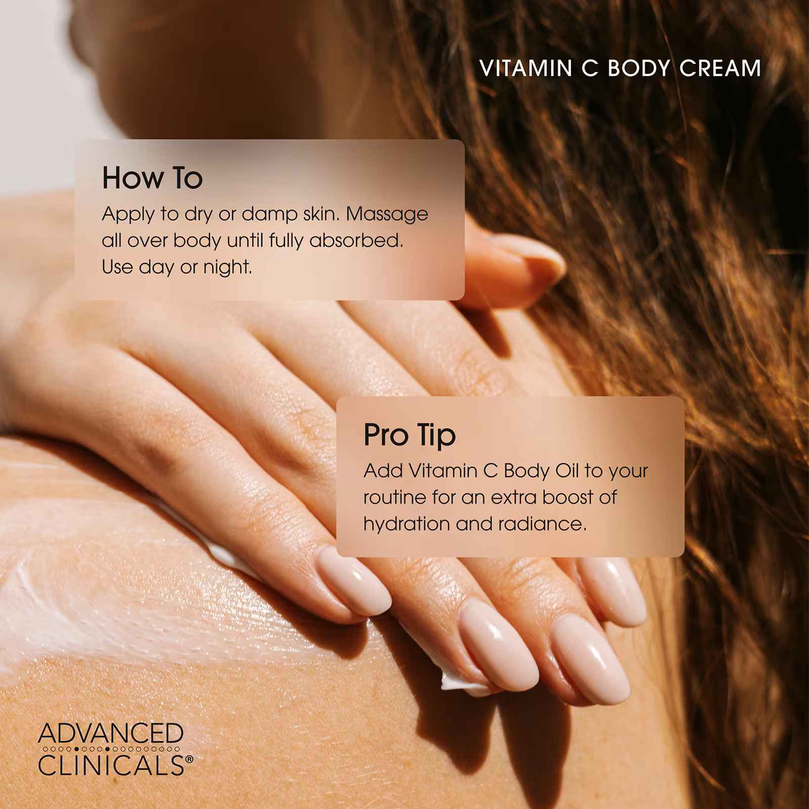 Advanced Clinicals, Vitamin C, Advanced Brightening Cream, 16 oz (454 g)