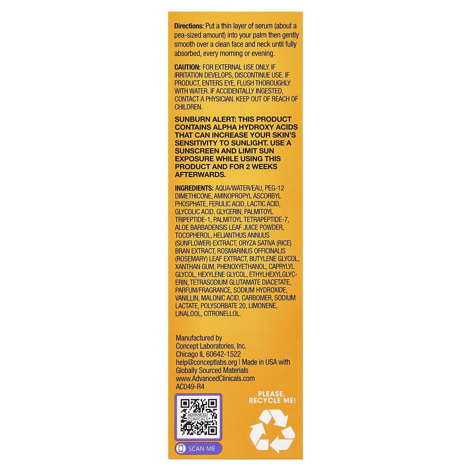 Advanced Clinicals, Vitamin C Serum, 1.75 fl oz (52 ml)