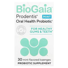 BioGaia, Prodentis® Oral Health Probiotic, For Healthy Gums & Teeth, Mint, 30 Probiotic Lozenges