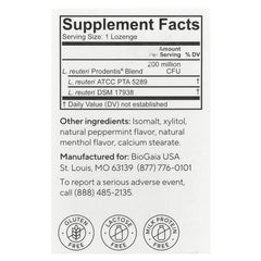 BioGaia, Prodentisยฎ Oral Health Probiotic, For Healthy Gums & Teeth, Mint, 30 Probiotic Lozenges