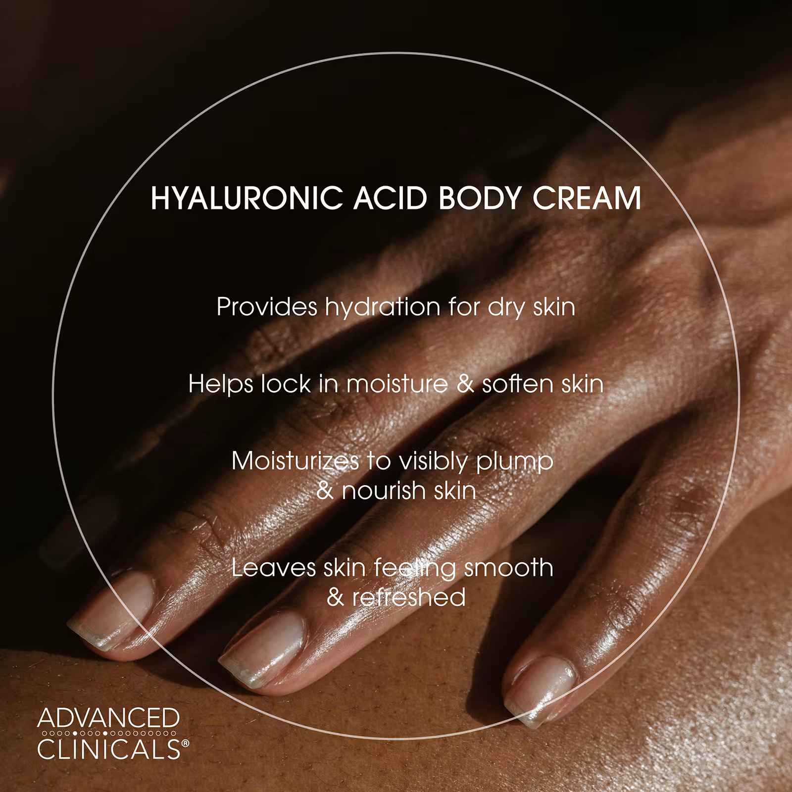 Advanced Clinicals, Hyaluronic Acid, Hydrating Body Cream, 16 oz (454 g)