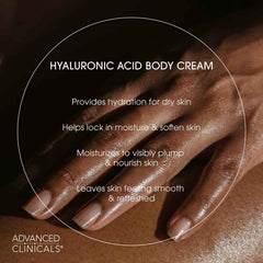 Advanced Clinicals, Hyaluronic Acid, Hydrating Body Cream, 16 oz (454 g)