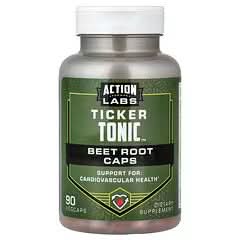 Action Labs, For Men, Ticker Tonicโข, Beet Root Caps, 90 VegCaps