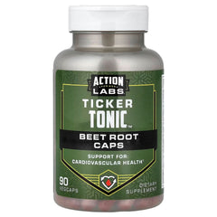 Action Labs, For Men, Ticker Tonicโข, Beet Root Caps, 90 VegCaps