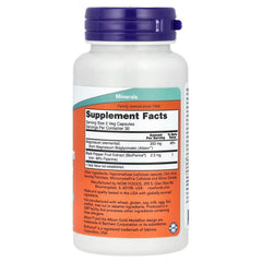 NOW Foods, Magnesium Glycinate With BioPerineยฎ, 60 Veg Capsules
