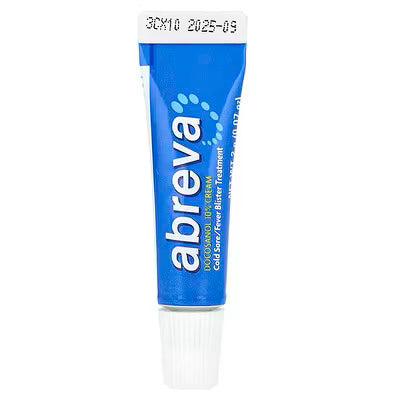 Abreva, Cold Sore/Fever Blister Treatment, 0.07 oz (2 g)