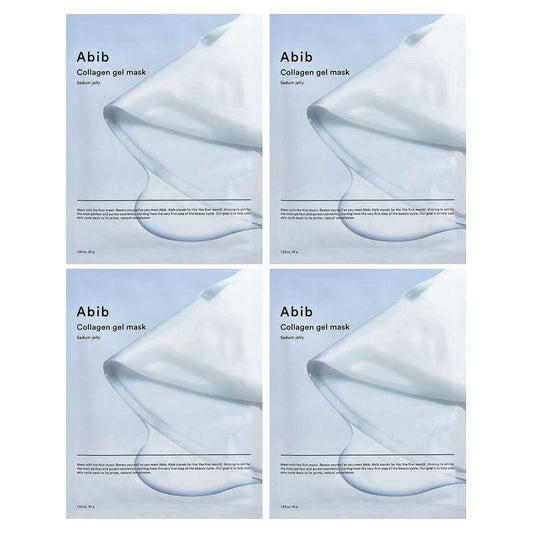 Abib, Collagen Gel Beauty Mask, Sedum Jelly, 4 Sheets, 1.23 oz (35 g) Each