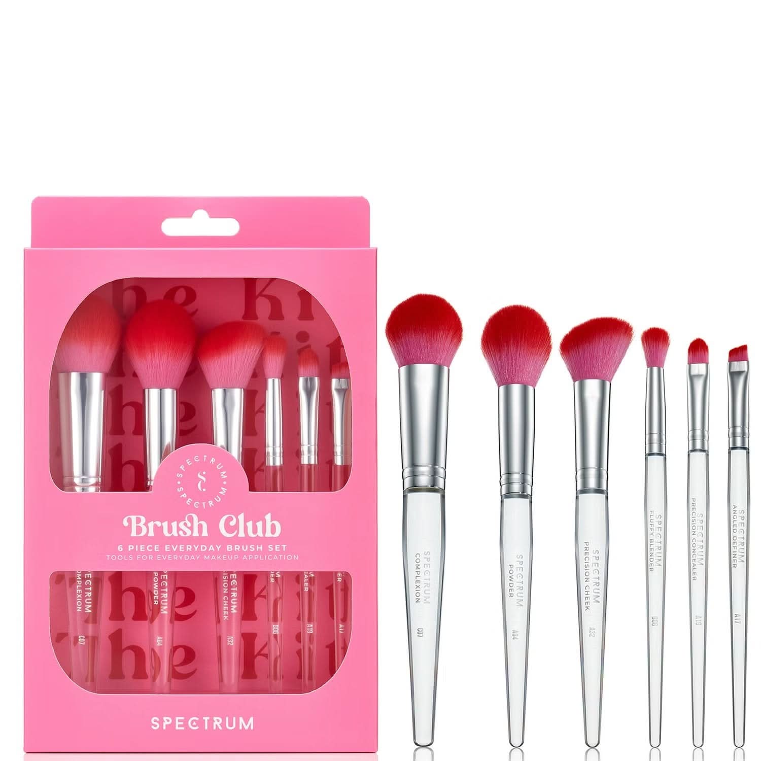 مجموعة فرش سبكتروم براش كلوب المكونة من 6 قطع