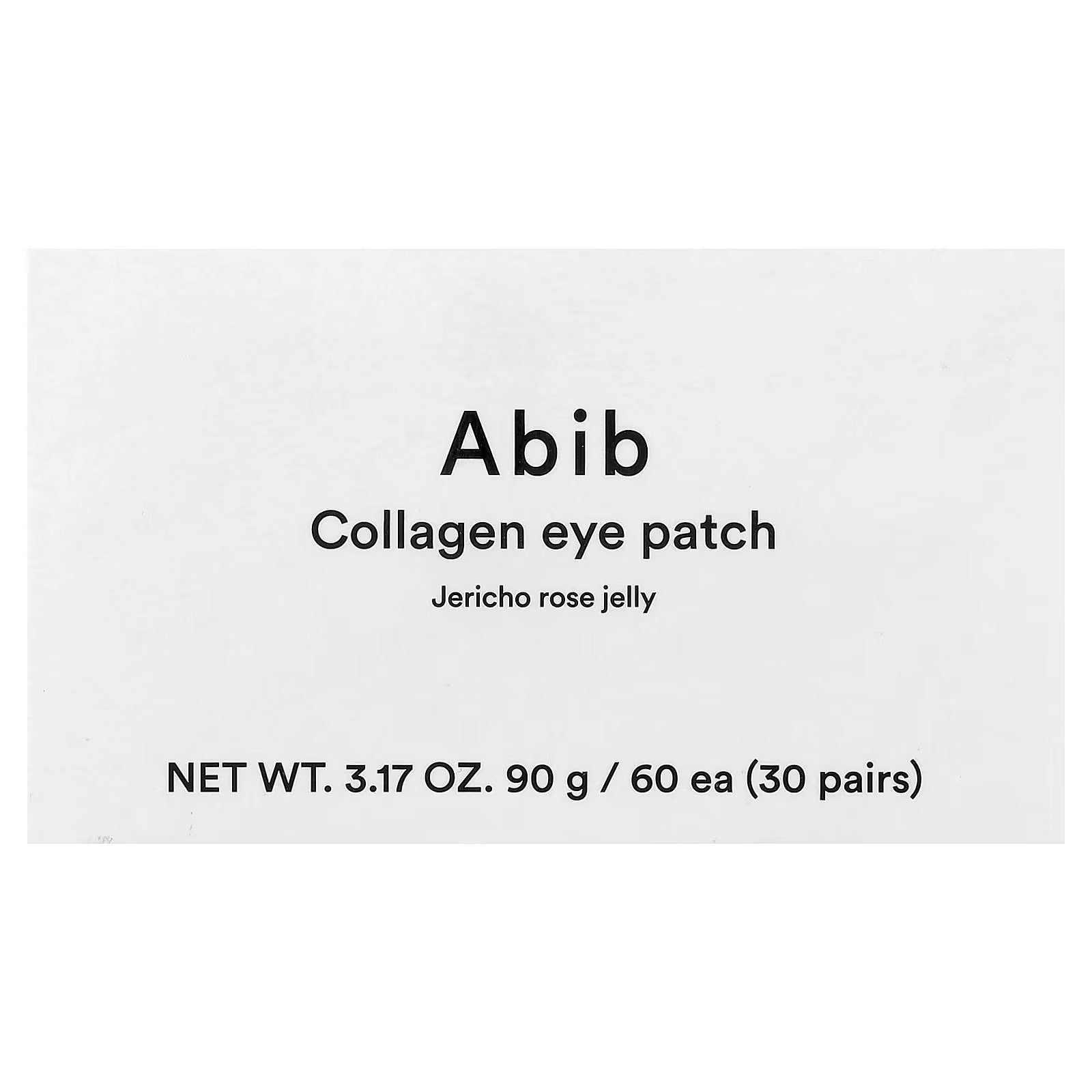 Abib, Collagen Eye Patch, Jericho Rose Jelly, 60 Pieces