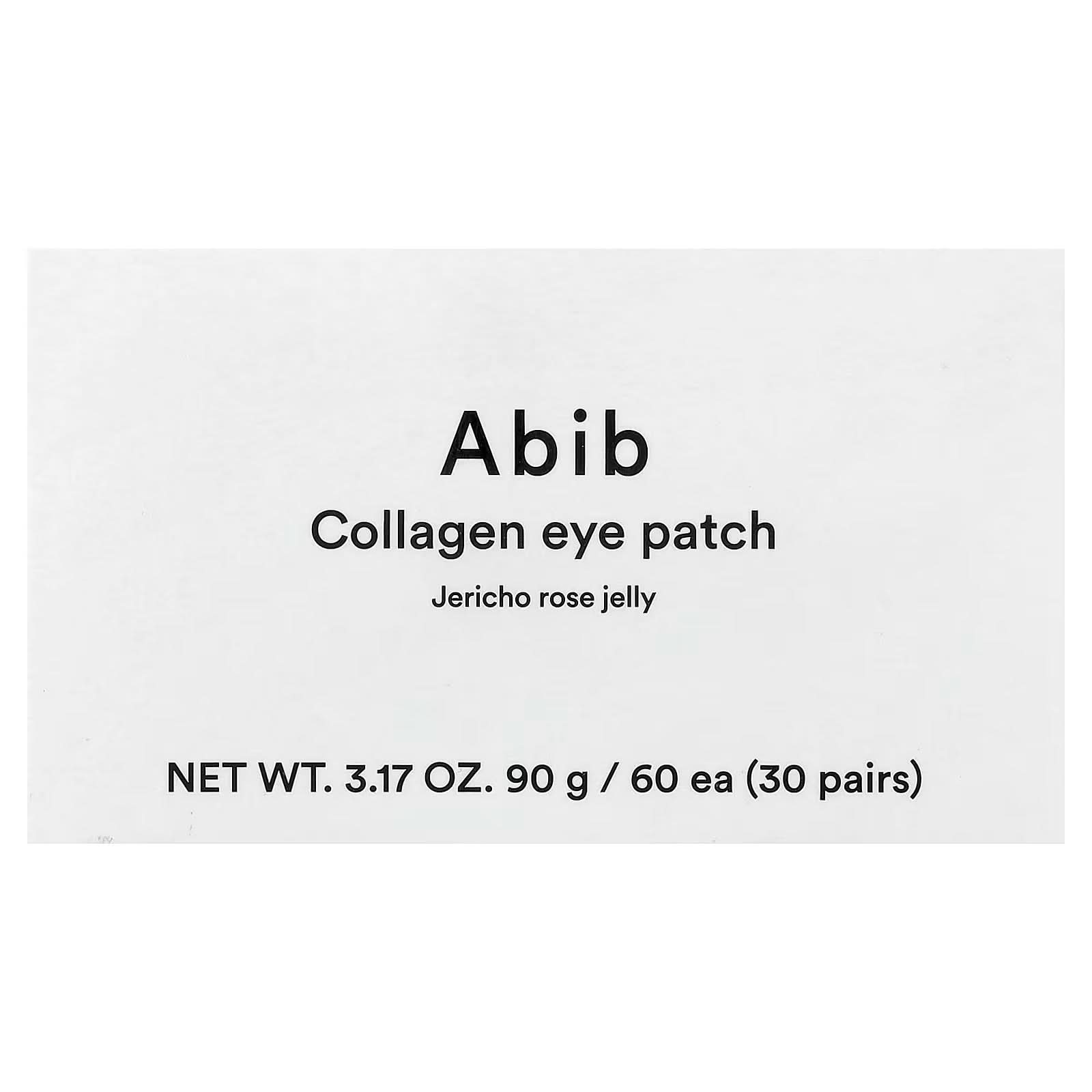 Abib, Collagen Eye Patch, Jericho Rose Jelly, 60 Pieces