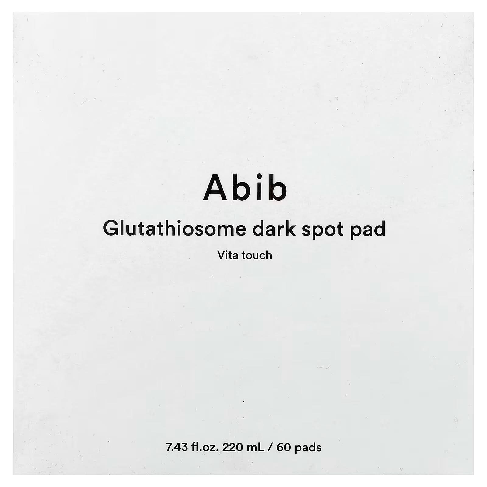 Abib, Glutathiosome Dark Spot Pad, Vita Touch, 60 Pads