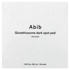 Abib, Glutathiosome Dark Spot Pad, Vita Touch, 60 Pads
