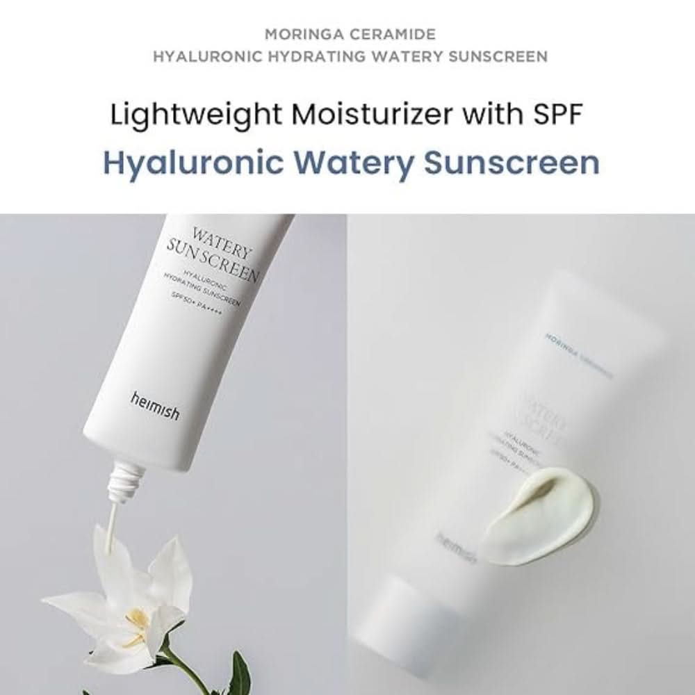 هايميش - واقي شمسي مائي بخلاصة المورينجا والسيراميد بعامل حماية SPF50+ PA++++ (50 مل)