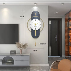 BLISS VIE Modern wall clock Medium Size 75x35 CM
