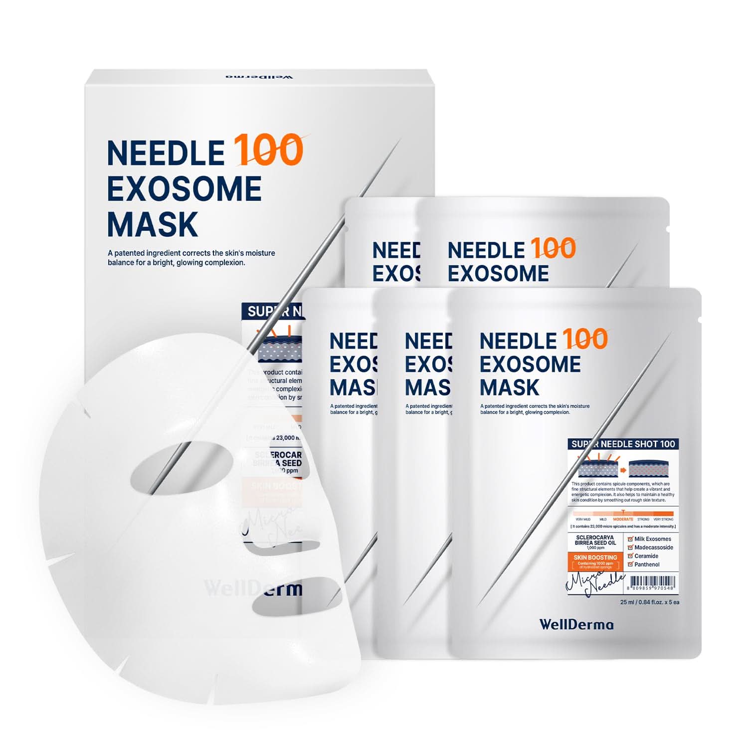 WellDerma - Needle Exosome Mask Pack 100 Set