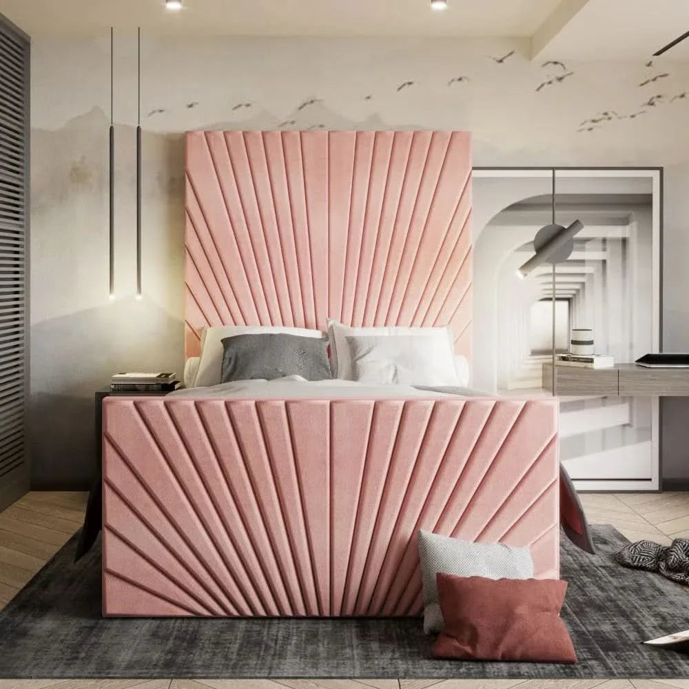 Mercury Upholstered Bed in multiple sizes