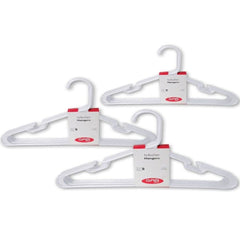 GAB Plastic, Plastic Hangers, Black, Pack of 15