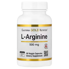 California Gold Nutrition, L-Arginine, 500 mg , 60 Veggie Capsules