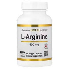 California Gold Nutrition, L-Arginine, 500 mg , 60 Veggie Capsules
