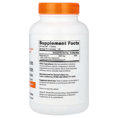 Doctor's Best, High Absorption Magnesium Lysinate Glycinate, Chelated, Albion® TRAACS®, 240 Tablets (100 mg Per tablet)