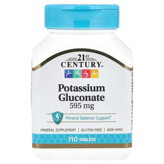 21st Century, Potassium Gluconate, 595 mg, 110 Tablets