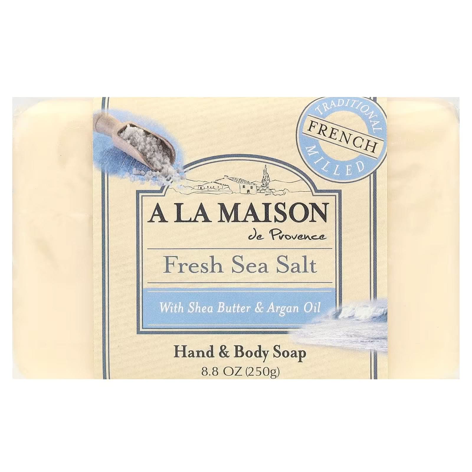 A La Maison de Provence, Hand & Body Bar Soap, Fresh Sea Salt, 8.8 oz (250 g)