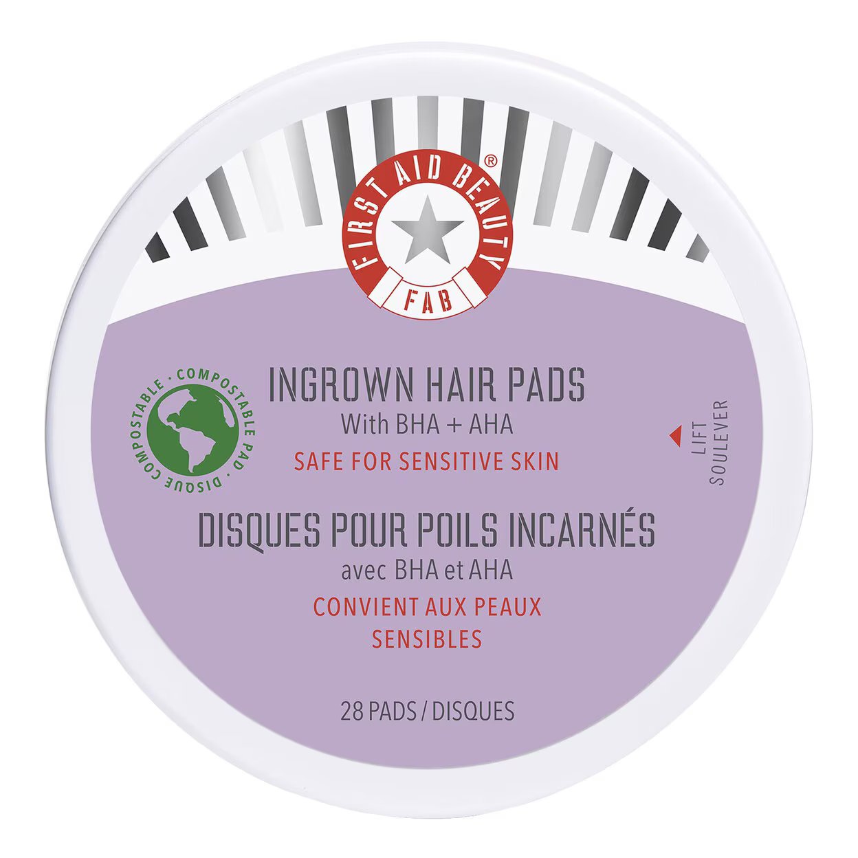 First Aid Beauty Ingrown Hair Pads with BHA and AHA 60 pads
