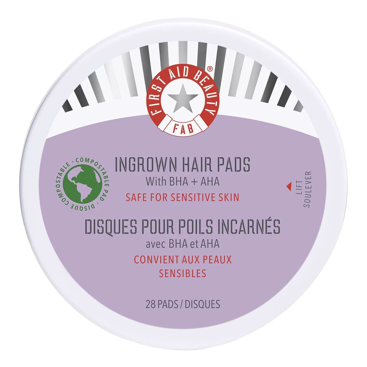 First Aid Beauty Ingrown Hair Pads with BHA and AHA 60 pads