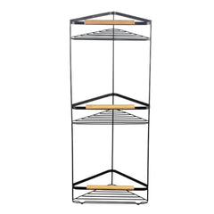 Magnus 3 Tier Corner Bathroom Rack 33.8X19.5X67Cm Black