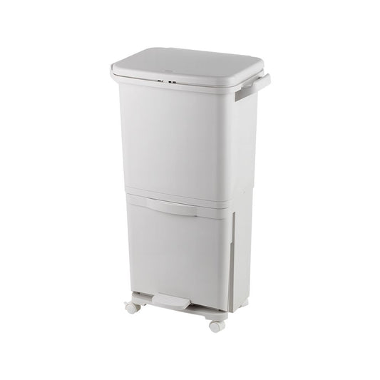 Falcon 35L 2 Tier Bin With 4 Pcs PP Castore White
