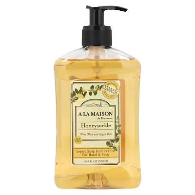 A La Maison de Provence, Liquid Soap For Hand & Body, Honeysuckle, 16.9 fl oz (500 ml)