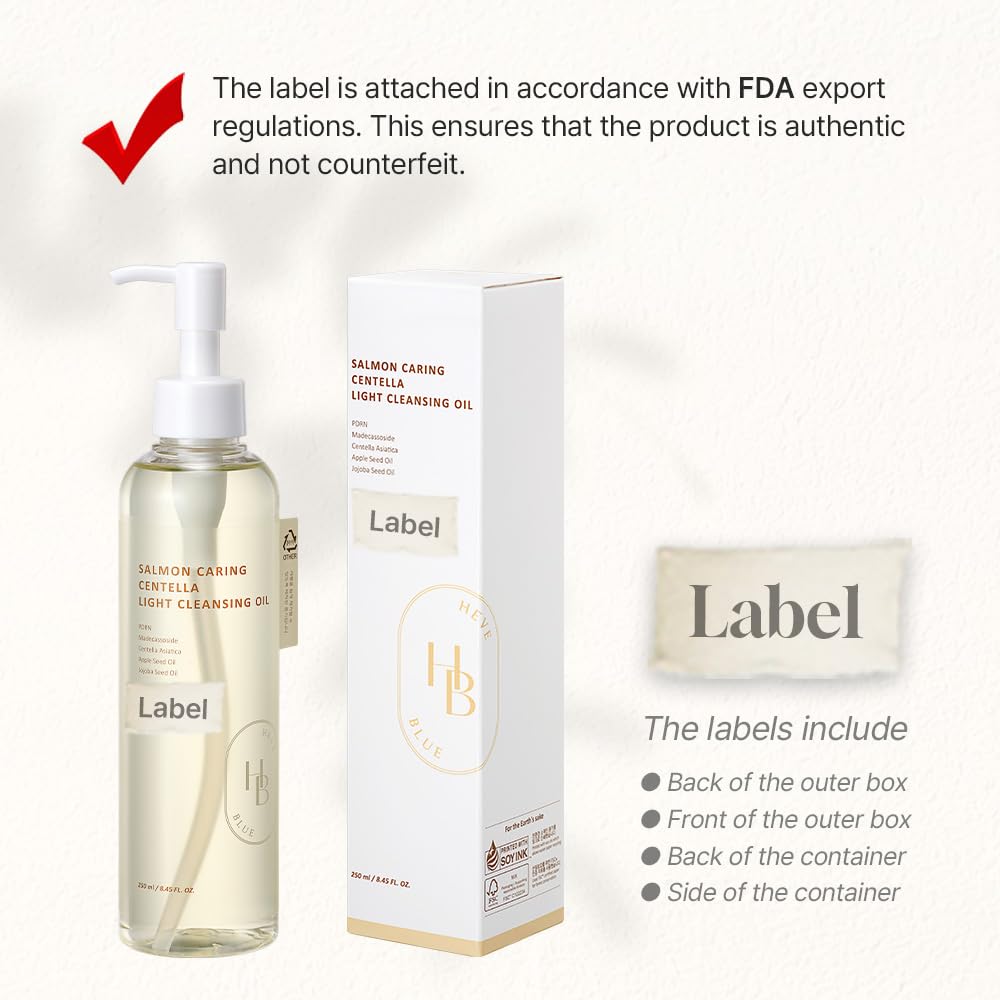 HEVEBLUE - Salmon Caring Centella Light Cleansing Oil