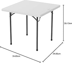 Cosmoplast Square Folding Table with Steel Legs