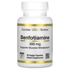 California Gold Nutrition, Benfotiamine, 300 mg, 90 Veggie Capsules