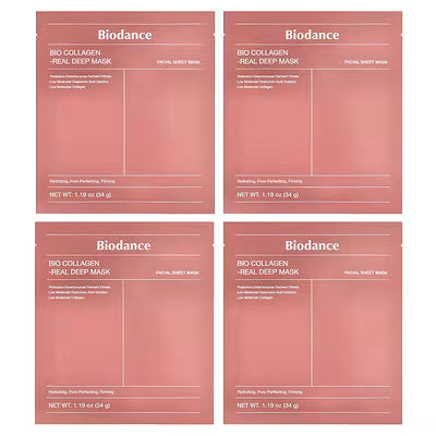 Biodance, Bio Collagen Real Deep Beauty Mask, 4 Sheets, 1.19 oz (34 g) Each