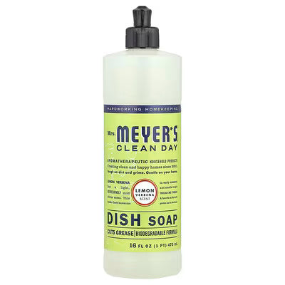 Mrs. Meyers Clean Day, Dish Soap, Lemon Verbena , 16 fl oz (473 ml)