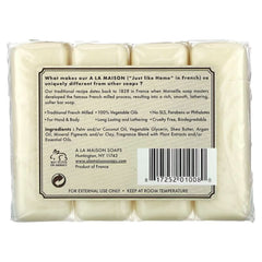 A La Maison de Provence, Hand & Body Bar Soap, Oat Milk, 4 Bars, 3.5 oz (100 g) Each