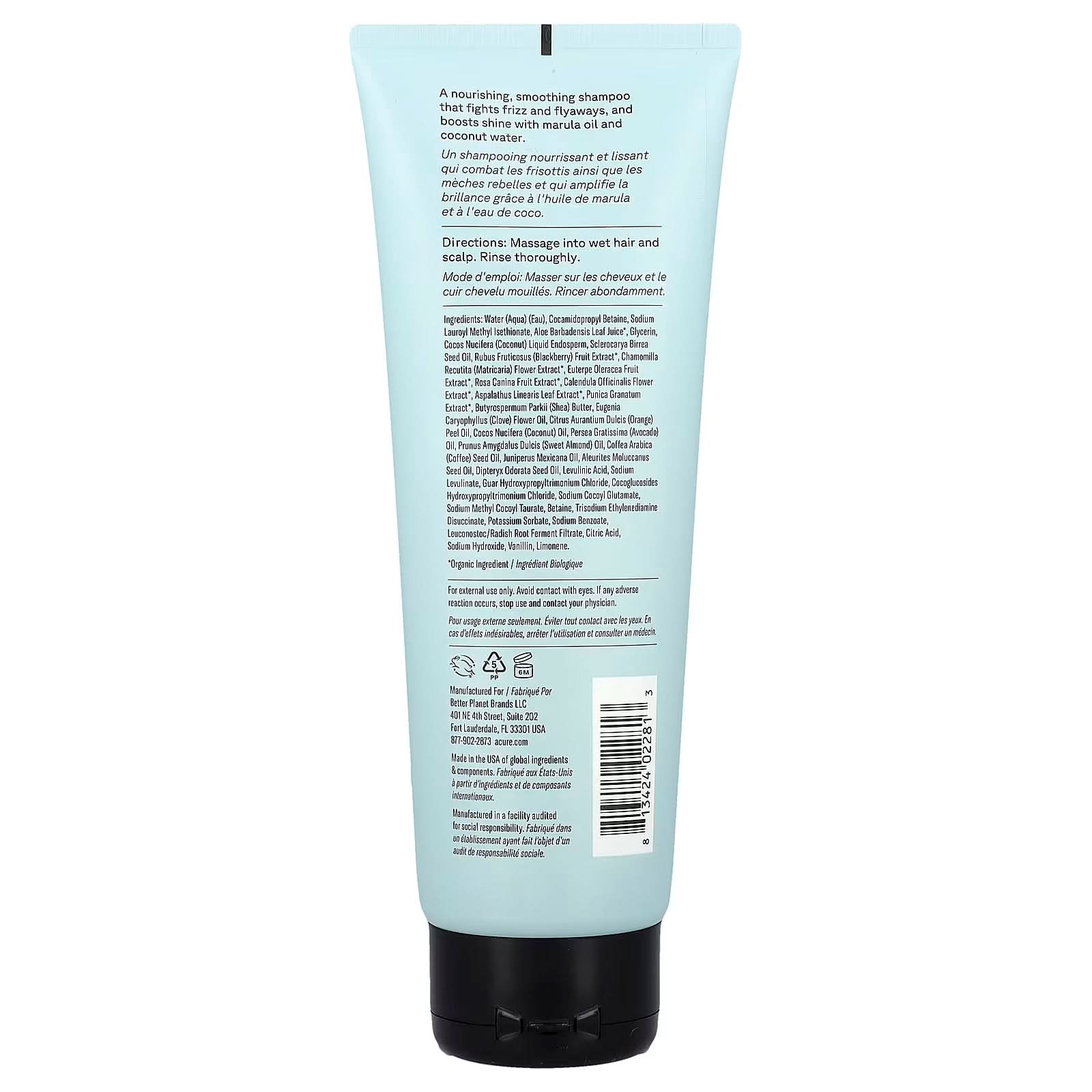 ACURE, Simply Smoothing Shampoo, Coconut Water & Marula Oil, 8 fl oz (236 ml)