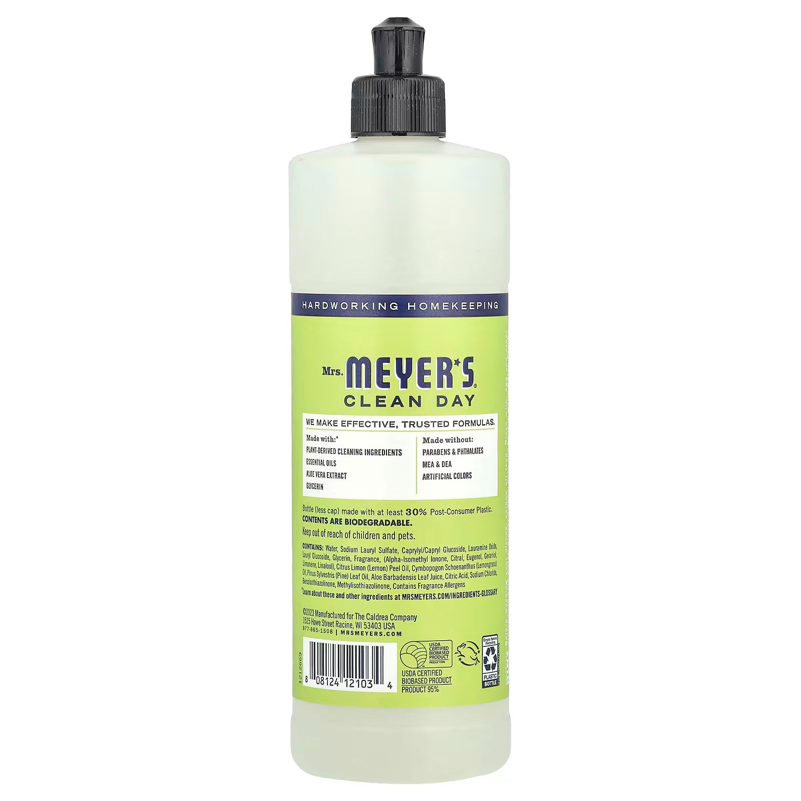Mrs. Meyers Clean Day, Dish Soap, Lemon Verbena , 16 fl oz (473 ml)