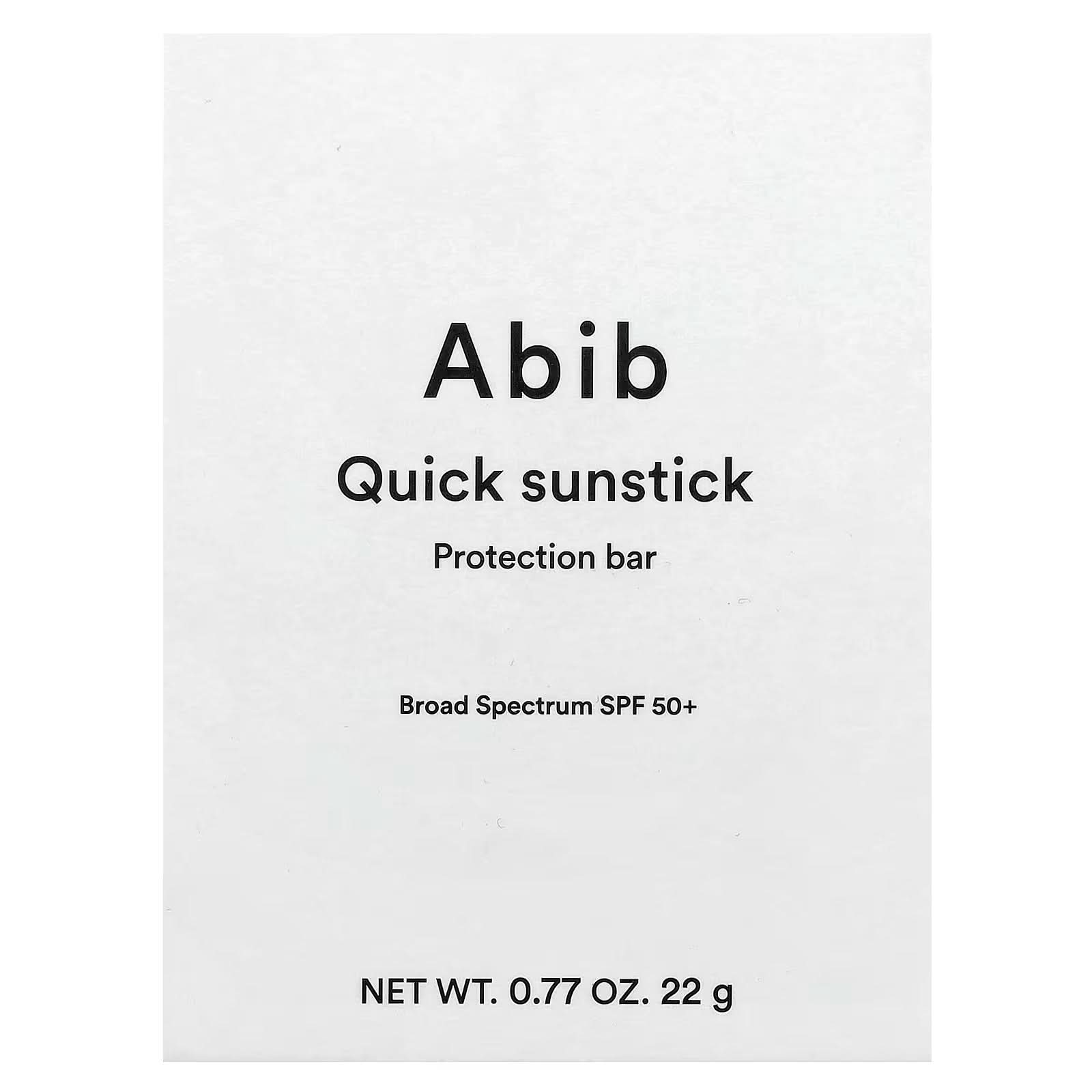 Abib, Quick Sunstick Protect Bar, SPF 50+, 0.77 oz (22 g)