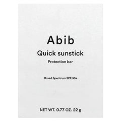 Abib, Quick Sunstick Protect Bar, SPF 50+, 0.77 oz (22 g)