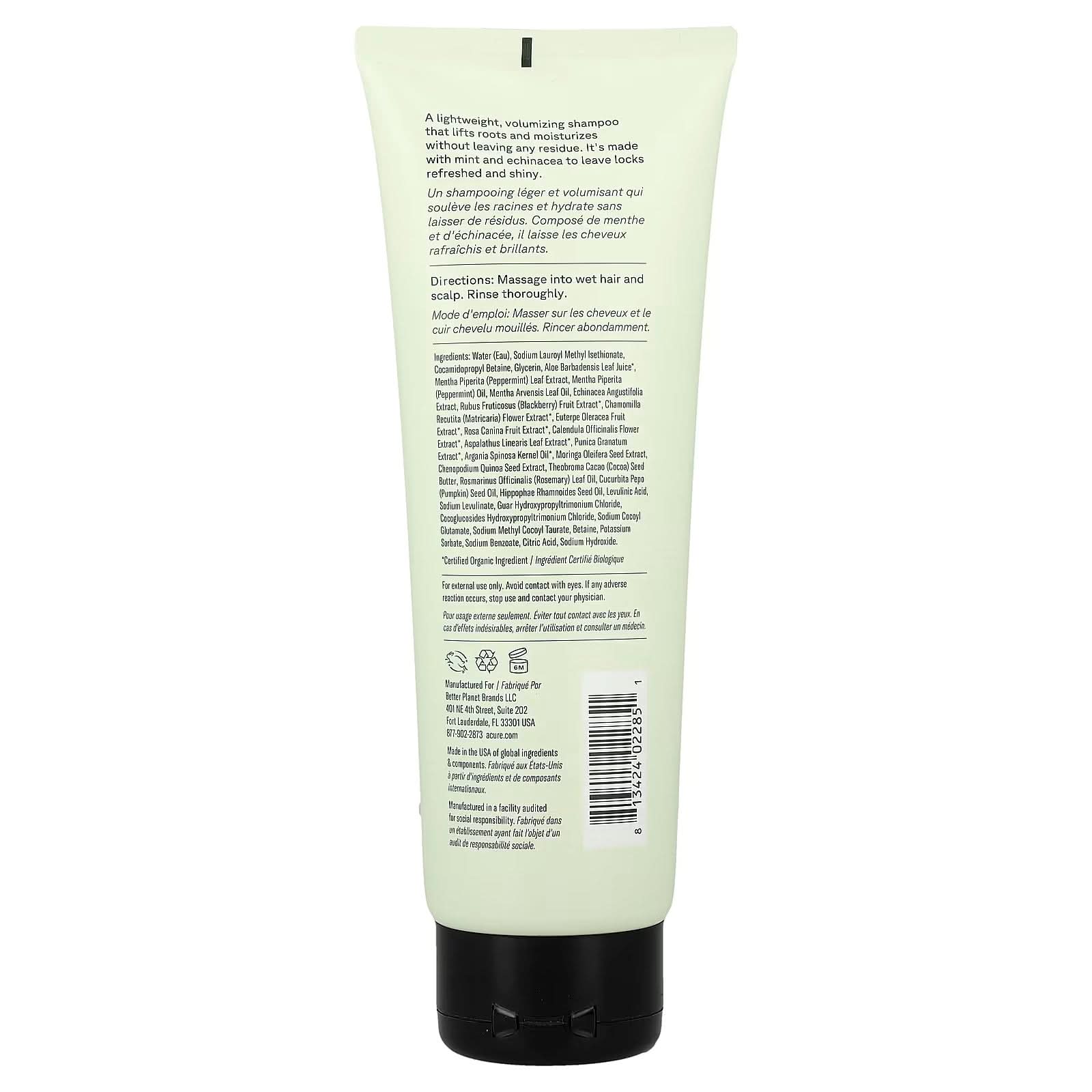 ACURE, Vivacious Volume Shampoo, Mint & Echinacea, 8 fl oz (236 ml)